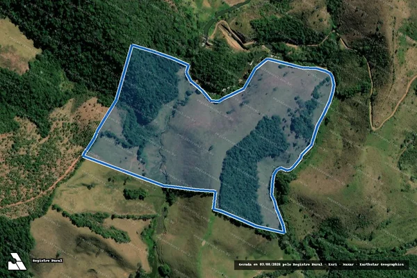 Imagem de satélite de FAZENDA BOA ESPERANCA - Parcela 1 em Pedro Teixeira - MG