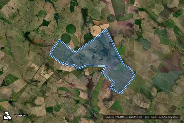 Imagem de satélite de ESTÂNCIA SANTO ANTÔNIO em Uruguaiana - RS