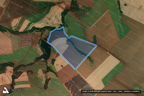 Imagem de satélite de FAZENDA ESMERALDA  - Parte 1 em Santa Helena de Goiás - GO