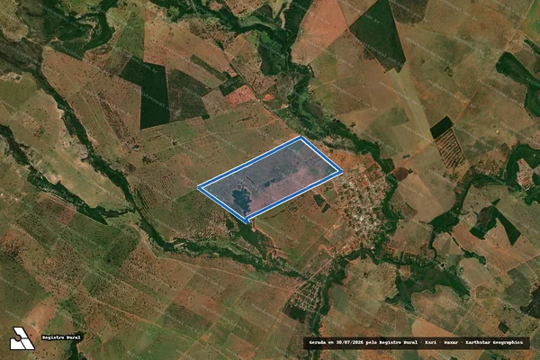Imagem de satélite de Estância Cerioli – Parte em Rio Negro - MS