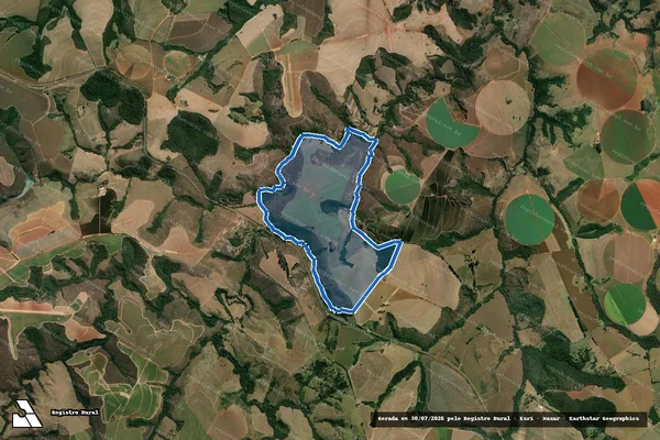 Imagem de satélite de Fazenda João Dias - Parte 1 em Perdizes - MG