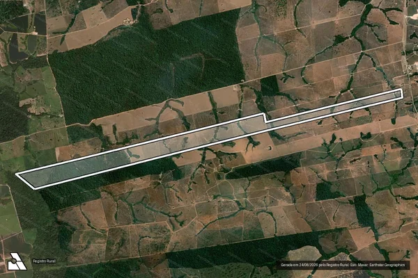 Imagem de satélite de Fazenda Eucalipto - Parte 2 em Novo Progresso - PA