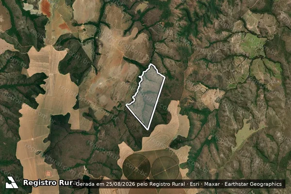 Imagem de satélite de Fazenda Teixeiras ou Moreiras - 001 em Paracatu - MG