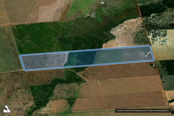 Imagem de satélite de PROJETO DE ASSENTAMENTO CACHIMBO II ? LOTE N° 607 - Parte 1 em Peixoto de Azevedo - MT
