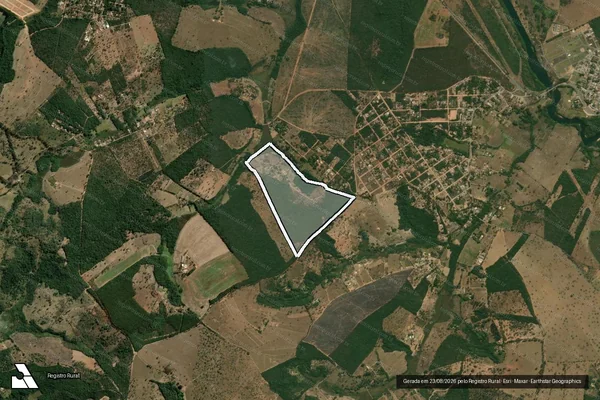 Imagem de satélite de FAZENDA PORTO ALEGRE  - Parte 1 em Divinópolis - MG