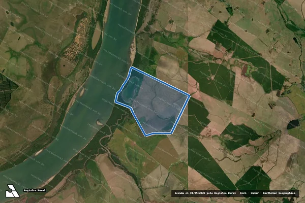 Imagem de satélite de ESTANCIA CORUNILHA - Parte 1 em Barra do Quaraí - RS