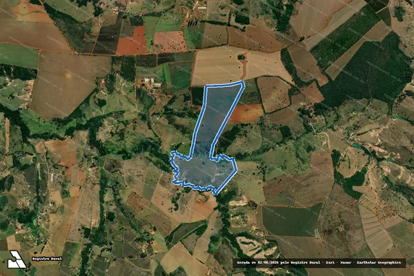 Imagem de satélite de FAZENDA BRAVINHOS, lugar LASCÃO - Parte 1 em Carmo do Paranaíba - MG