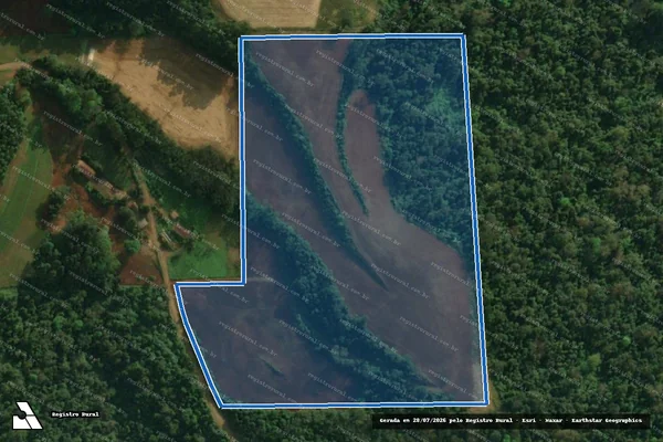 Imagem de satélite de Lote Colonial n° 197-C - 01 em Iporã do Oeste - SC