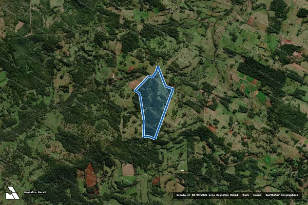 Imagem de satélite de Área Serra 2 - Parcela 1 em Dezesseis de Novembro - RS