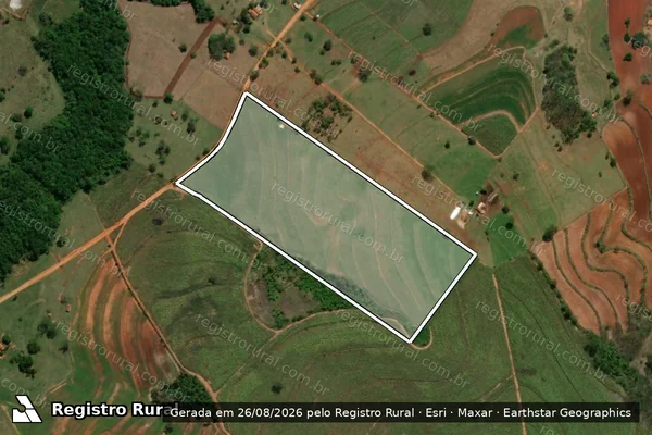 Imagem de satélite de SITIO SÃO JUDAS TADEU - Gleba B em Itaju - SP