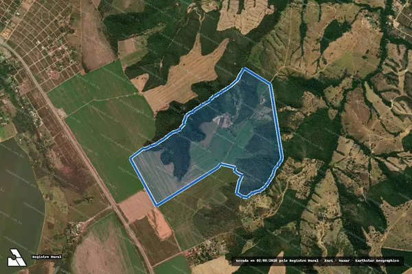 Imagem de satélite de FAZENDA VERTENTE DE SÃO BARTOLOMEU E JOÃO GONÇALVES - Gleba G em Luziânia - GO