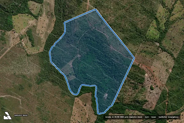 Imagem de satélite de FAZENDA SÃO MIGUEL - Parte 1 em Santa Maria do Tocantins - TO