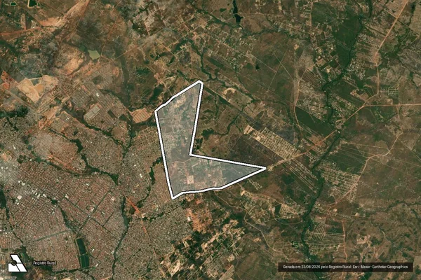 Imagem de satélite de Área C em Cuiabá - MT