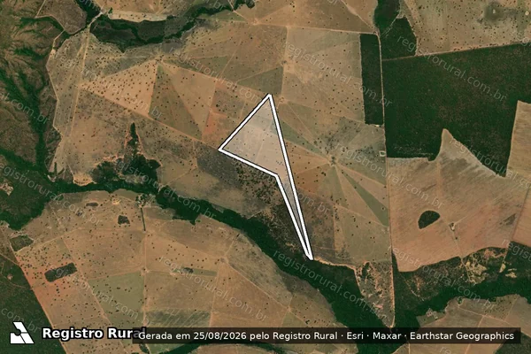 Imagem de satélite de FAZENDA VALE DA SERRA - Parte 1 em Araguaiana - MT