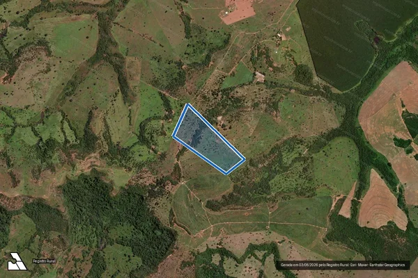 Imagem de satélite de FAZENDA ESPLENDOR - Gleba GLEBA A em Prata - MG