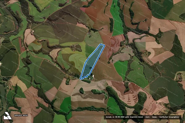 Imagem de satélite de LOTE 22, DA GLEBA MUNDO NOVO 1º PARTE - Lote PARTE 02 em Bom Sucesso do Sul - PR