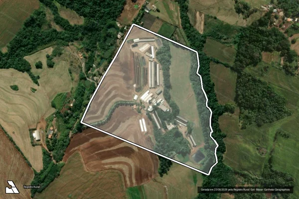 Imagem de satélite de GLEBA VITORIA ? LOTE 15-G-1 - Parte 1 em Mandaguari - PR