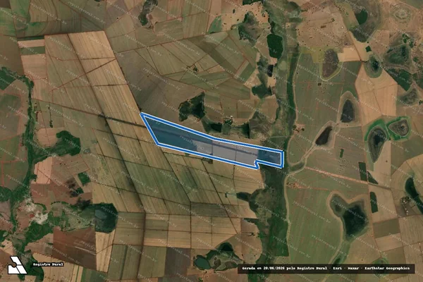 Imagem de satélite de FAZENDA SETE LAGOAS-RONDA - Fazenda Sete Lagoas-Ronda Gleba 1 em Gouvelândia - GO