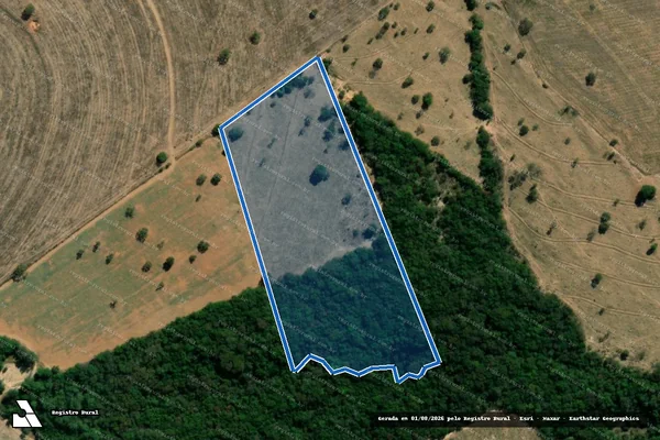 Imagem de satélite de FAZENDA LAGES E CUBATÃO - GLEBA 03 em Pires do Rio - GO