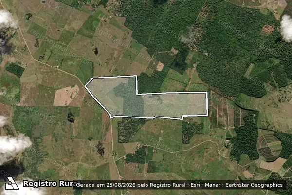 Imagem de satélite de Fazenda Três Irmãos - Parcela 1 em Linhares - ES