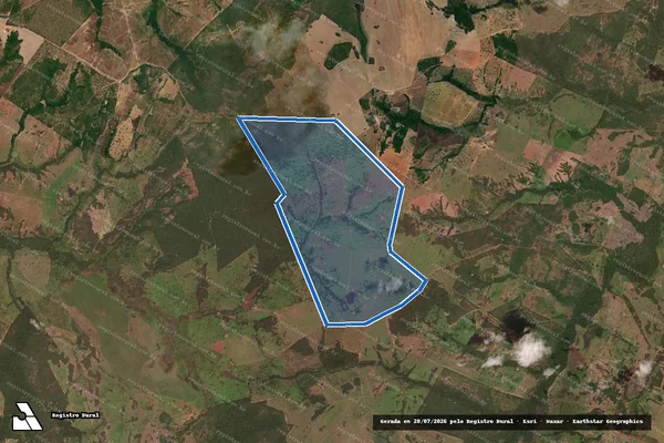 Imagem de satélite de PARTE DOS LOTES 20 E 27 - LOTEAMENTO BARRO ALTO - GLEBA 06 - (FAZENDA HORIZONTE) - Parte 1 em Araguaçu - TO