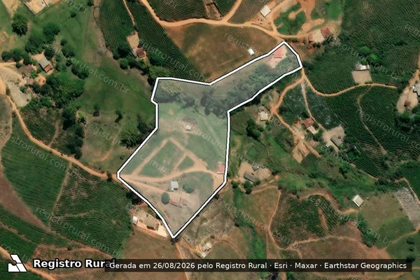 Imagem de satélite de Sítio Boa Esperança - Gleba Única em Ibatiba - ES
