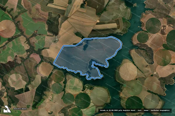 Imagem de satélite de Fazenda Montes Claros em Cristalina - GO