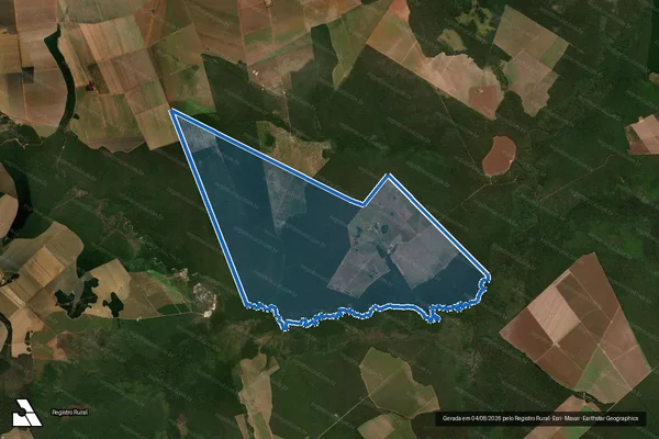 Imagem de satélite de GLEBA LAGOA RASA B - Parte 1 em Diamantino - MT