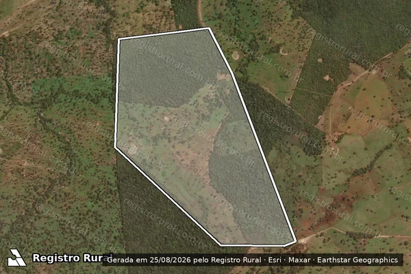 Imagem de satélite de CHACARA ALTO BONITO, LOTE 48 DA GLEBA MARAJÁ - Parte 1 em Itacajá - TO