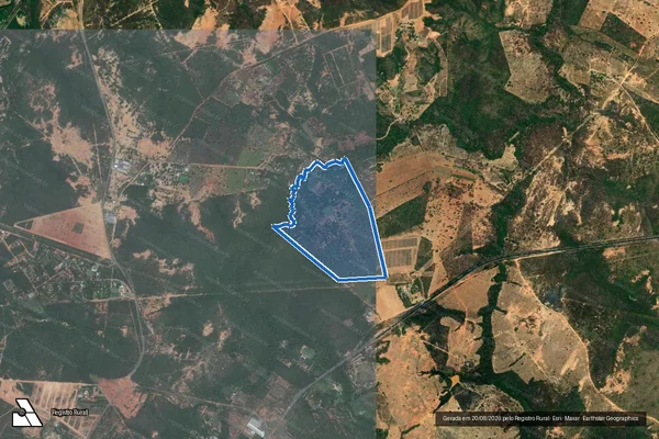Imagem de satélite de Fazenda Vista Alegre - Fazenda Vista Alegre em Montes Claros - MG