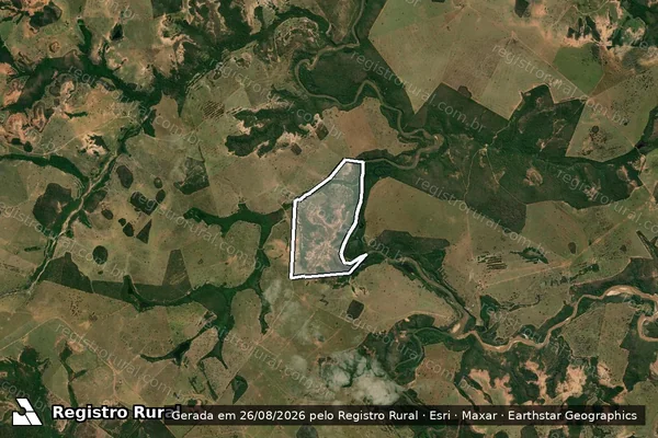 Imagem de satélite de Fazenda Recanto da Paz - Parte 1 em São Gabriel do Oeste - MS
