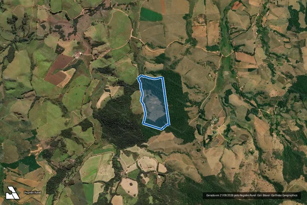 Imagem de satélite de Fazenda do Cervo - Parcela 1 em Senador José Bento - MG