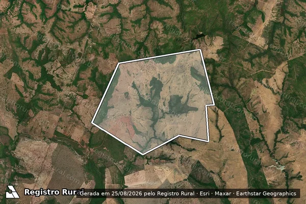 Imagem de satélite de FAZENDA SERRA DOURADA I - LOTE 02 LTM ARAGUACEMA 14ª ETAPA em Dois Irmãos do Tocantins - TO
