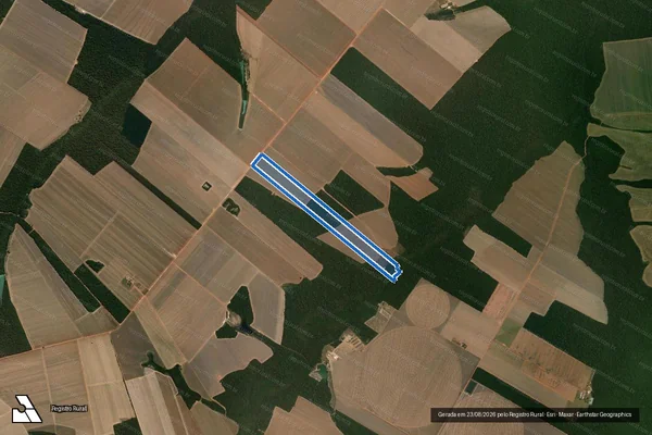 Imagem de satélite de LOTE N° 126-B - - em Vera - MT