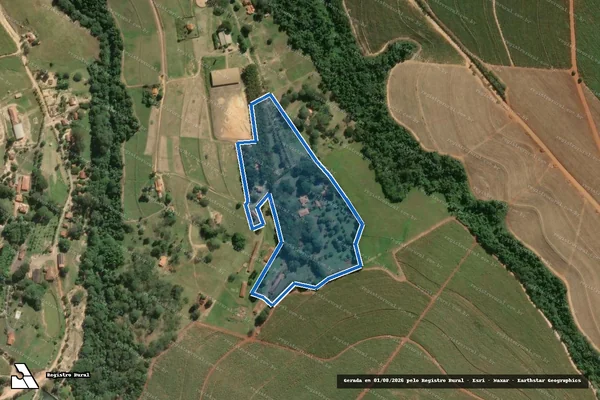 Imagem de satélite de FAZENDA SANTO ANTONIO - ÁREA REMANESCENTE - FAZENDA SANTO ANTONIO ? ÁREA REMANESCENTE em Capivari - SP