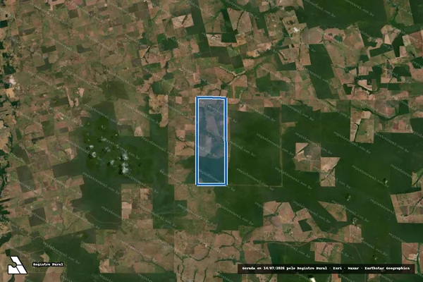 Imagem de satélite de FAZENDA ITAMARACA - Parte 1 em Vila Rica - MT