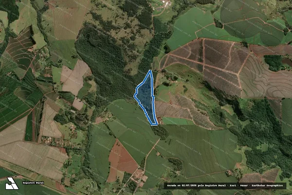 Imagem de satélite de Chácara Maria Cecília IV em Piraju - SP