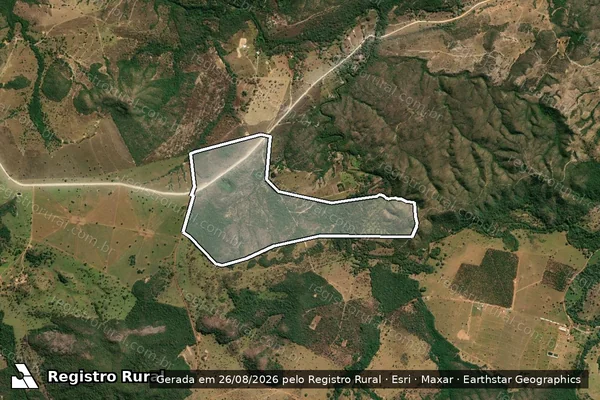 Imagem de satélite de FAZENDA PE DE SERRA-NATALINO - Parte 1 em Padre Bernardo - GO