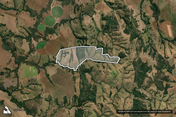 Imagem de satélite de FAZENDA SANTO ANTONIO DE BAIXO - 001 em Ipameri - GO