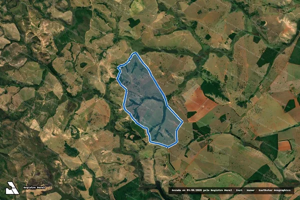 Imagem de satélite de Fazenda Catigua - Fazenda Catigua em Estrela do Indaiá - MG