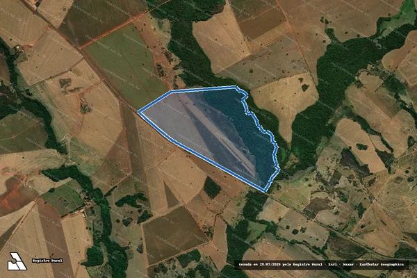 Imagem de satélite de Fazenda São Domingos - Fazenda São Domingos ? Quinhão 04 em Edéia - GO