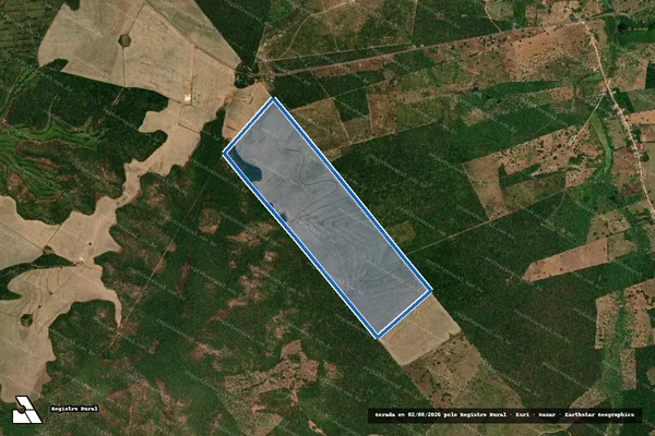 Imagem de satélite de GLEBAS JENIPAPO E COTIAS DATA CORRENTE - Parte 1 em Lagoa do Mato - MA