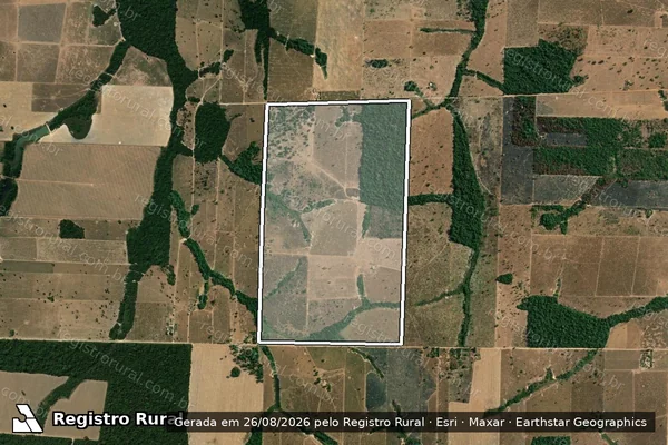 Imagem de satélite de FAZENDA EZAIRA - PARTE 1 em Alta Floresta - MT