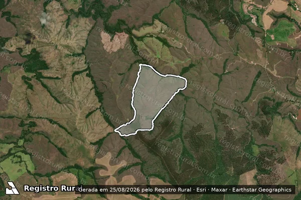 Imagem de satélite de POUSO ALEGRE, TAQUARAL E SERRA - PARCELA 2 em São João del Rei - MG