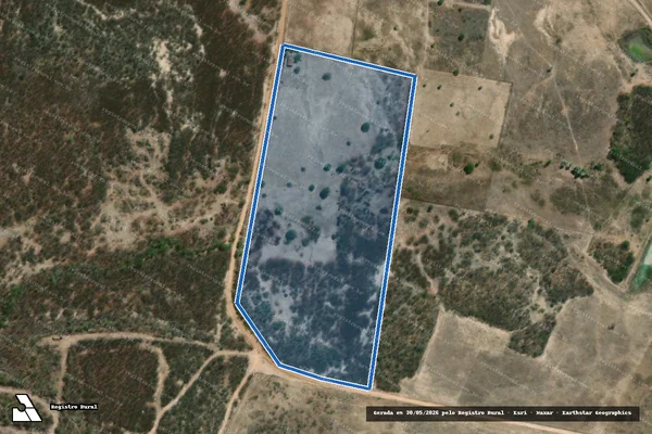 Imagem de satélite de SITIO BOA ESPERANÇA ? LOTE 3402 - Parte 1 em Tabuleiro do Norte - CE