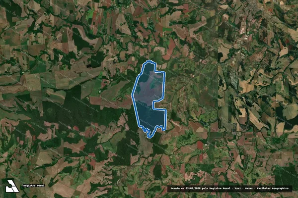 Imagem de satélite de Lote B, da subdivisão do lote n° 03, da Fazenda Tres Bocas ? Patrimonio Regina - Fazenda Seara Semeador em Londrina - PR