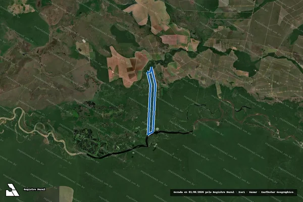 Imagem de satélite de FAZENDA ERECHIM – GLEBA GUAPORÉ / Única