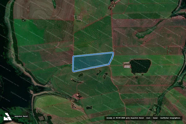 Imagem de satélite de Fazenda São José - Lote D - 01 em Primeiro de Maio - PR