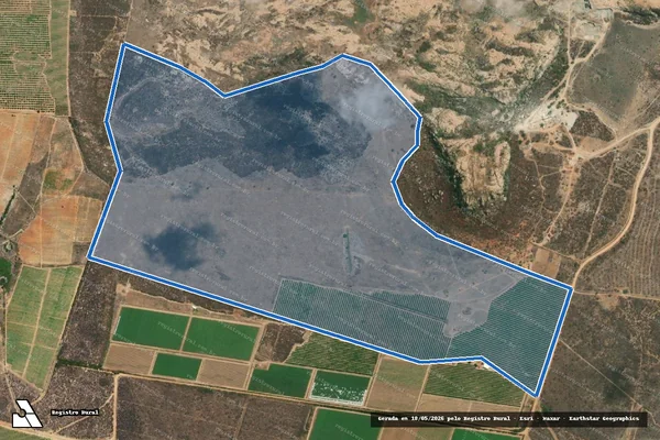 Imagem de satélite de FAZENDA SERRA - GLEBA A em Casa Nova - BA