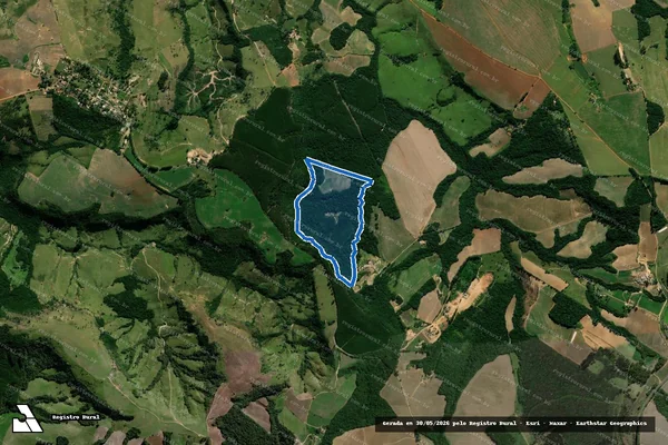 Imagem de satélite de Sítio Serrinha - Sítio Serrinha em Arapoti - PR